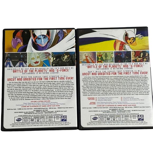 Gatchaman 1972 tv show Vol 4&5 anime DVD 2005 y2k ADV films episode 19-30 bundle - Picture 2 of 3